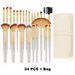 24Pcs Makeup Brushes Set Cosmetics Foundation Blush Kit Powder Eyeshadow Tool Kabuki Blending Make Up Pinceles De Maquillaje_voghion.com