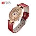 Women's Vintage-Inspired Crystal-Accented Watch – Elegant Teardrop Design, Leather Strap, Water-Resistant Antique Style Quartz Watch_voghion.com