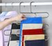 Stainless steel S-shaped pants rack multi-layer pants rack multi-functional storage hanger pants rack, pants clip magic pants rack_voghion.com