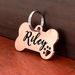 Personalized Name Tag For Dog Black/Silver_voghion.com