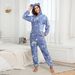 Neuer leuchtender Onesie für Damen, mehrfarbig, einteilig, süße Loungewear, zum Ausgehen, warmer und bequemer Pyjama für Damen_voghion.com