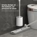 ACZT Wandtoiletborstel zonder boren - Volledige 360° reiniging | Moderne badkameroplossing_voghion.com
