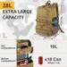 Insulated Cooler Backpack - Lightweight Foldable Lunch Bag For Picnic, Camping & Travel, 10 X 7 X 10 Inches, Durable & Leak-Proof_voghion.com