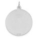 SS Rh-plt Engraveable Round Patterned Polished Front/Satin Back Disc_voghion.com