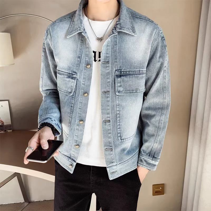 Veste de travail courte et décontractée pour homme, version coréenne, tendance, printemps et automne_voghion.com