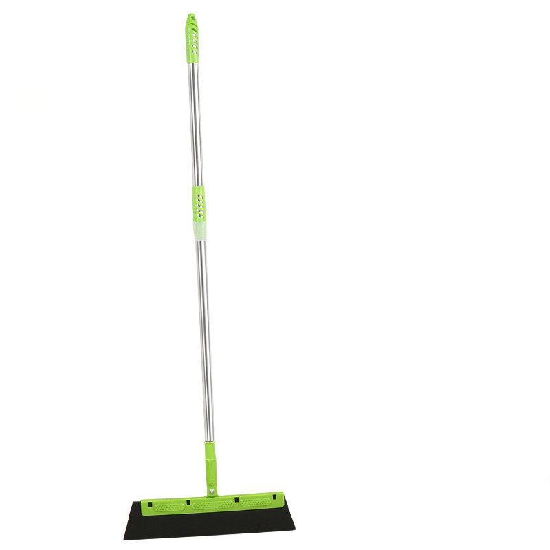 Balai raclette magique à eau - Grattoir pour sol de salle de bain avec poignée ergonomique pour éliminer les poils et l'eau, outil de nettoyage à séchage rapide (bleu/vert)_voghion.com