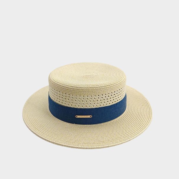 UPF 50+ UV Protection Straw Hat - Breathable Hollow Woven For Beach & Travel_voghion.com