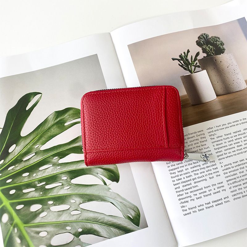 Porte-monnaie et porte-monnaie Porte-cartes accordéon Porte-cartes multi-cartes de grande capacité Porte-monnaie Porte-monnaie Portefeuille à fermeture éclair simple pour femme_voghion.com