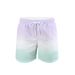 Men's Gradient Shorts Four-Point Boxer Swimming Trunks Men's Loose Waterproof Beach Pants Large Size Swimming Trunks_voghion.com