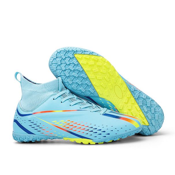 High Ankle Soccer Shoes For Men Outdoor Non-slip Football Boots TF/GF Training Futsal Shoe Superfly Cleats Grass Soccer_voghion.com