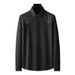 Leichtes Luxus-Trend-Herren-Langarm-Kreativhemd High-End-Casual-Free Iron Diamond Bottoming Langarmhemd_voghion.com