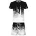 Men's and Women's Set 3D Digital Printed T-shirt Fashion Casual Inkjet Pattern_voghion.com