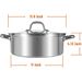 Shabu Shabu Pot, 4.5 Qt 304 Stainless Steel Hot Pot With Divider, 11.8 Inches Soup Cookware For Induction Cooktop, Gas Stove_voghion.com