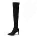 for Women 2023 New Slim Chunky Heel Over-the-Knee Long Slimming Petite High Elastic Boots_voghion.com