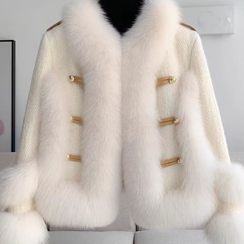 Women's Clothing Celebrity temperament hot girl winter wear new fox fur short female lady coat_voghion.com