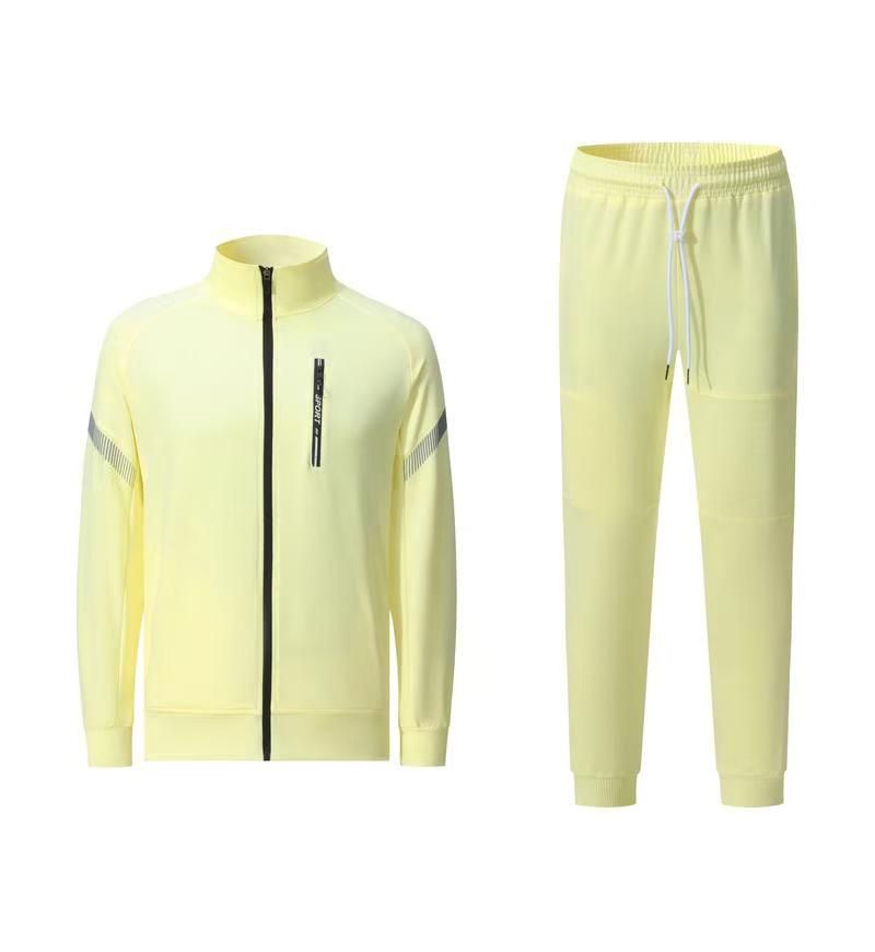 Fotbollsuniform herrfotbollsärm set nytt utseende träningströja jacka långbyxor_voghion.com