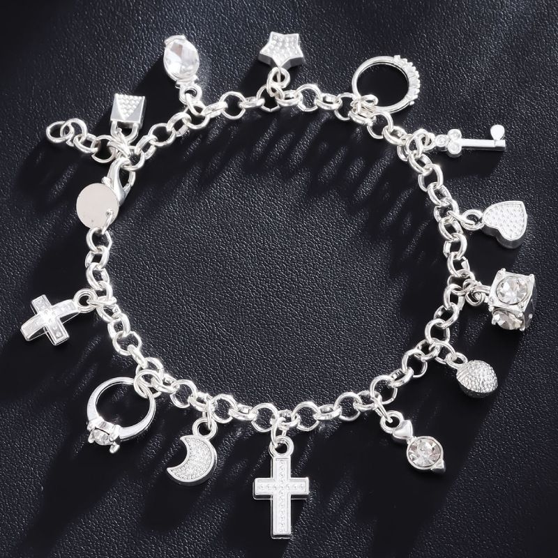 Jewelry & Accessories hot selling hot selling fashion thirteen pendant bracelet ladies multi element jewelry manufacturers wholesale_voghion.com