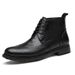 Martin Boots Men's Short Boots High Top Leather Shoes Men's Medium Top Chelsea Boots Men's Boots_voghion.com