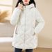 Women's Longline Quilted Puffer Coat Lightweight Hooded Winter Jacket Fashionable Oversized Casual Outerwear_voghion.com