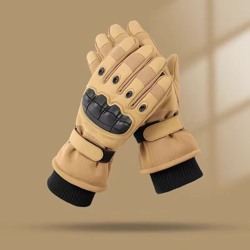 Unisex Winter gloves for men's outdoor motorcycle riding windproof cold non-slip warm touch screen with fleece ski thickening gloves_voghion.com
