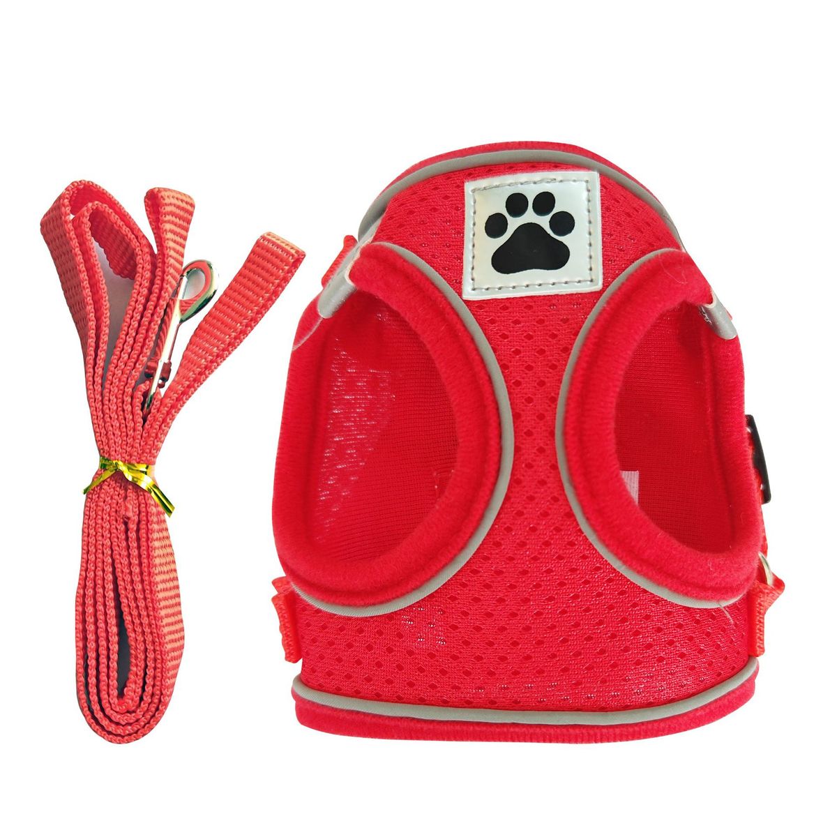 Ausbruchsicheres Katzengeschirr im Westenstil, Haustierleine für draußen, Hundespaziergang_voghion.com