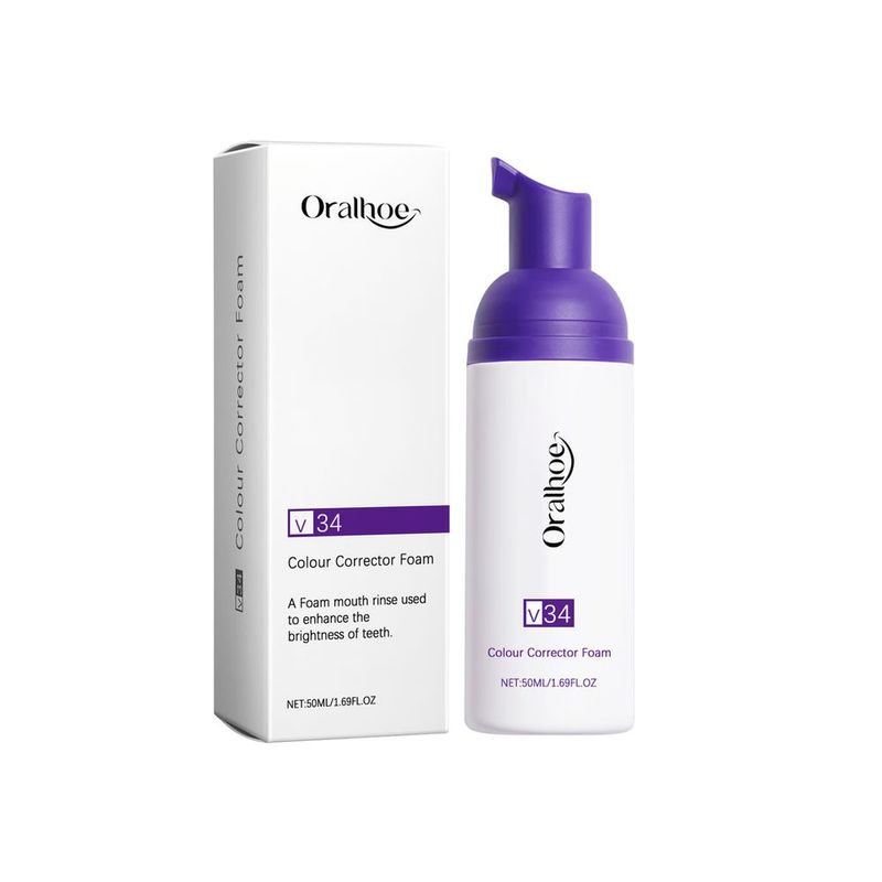 Oralhoe Purple Teeth Cleaning Mousse, Clean And Care For Teeth Oral Care Remove Stains And Gentle Teeth Cleaning Mousse_voghion.com