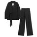 Γυναικεία Ρούχα Άνοιξη και Φθινόπωρο Νέας Ιδιοσυγκρασίας Επαγγελματικό Χαλαρό Casual Στυλ Κοστούμι Δύο Τεμαχίων για Γυναικεία_voghion.com