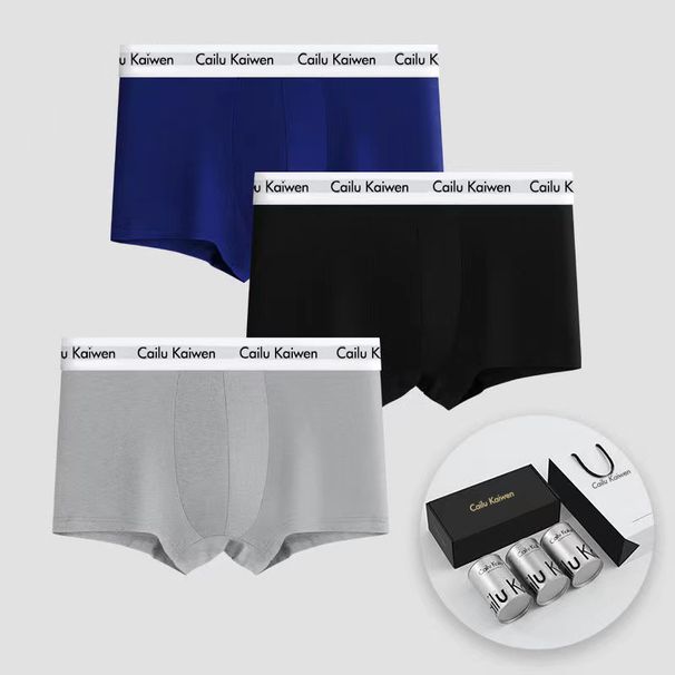 Hochwertige Baumwoll-Boxershorts für Herren – 4er-Geschenkset im praktischen Behälter – Atmungsaktive und bequeme Unterwäsche (L-XXXXL)_voghion.com
