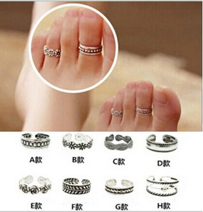 Korean version of Kong Xiaozhen personality Fashion foot toe ring Korea it doesn't matter is love Ah with foot ring_voghion.com