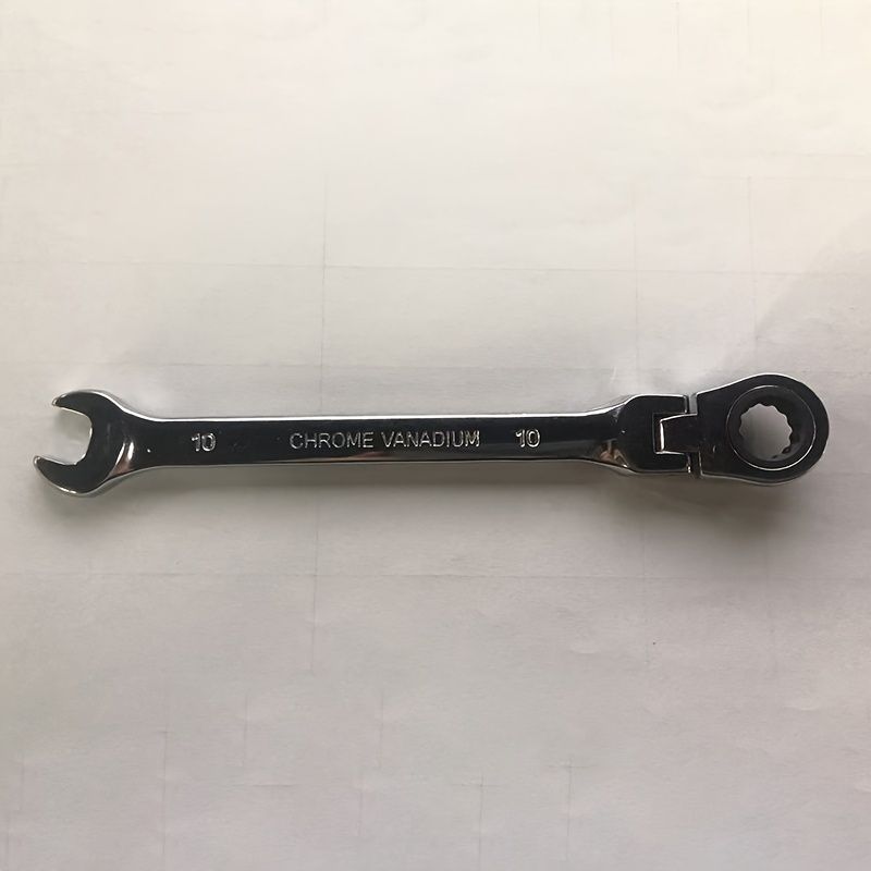 Esnek Başlığa Sahip 1 Adet Çift Amaçlı Cırcırlı Anahtar - Çift Amaçlı, Krom-Vanadyum Çelik, Yüksek Tork, Otomotiv Onarımı İçin, Dayanıklı ve Çok Yönlü_voghion.com