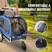 VEVOR Dog Bike Trailer, Supports up to 100 lbs, 2-in-1 Pet Stroller Cart Bicycle Carrier, Easy Folding Cart Frame with Quick Release Wheels, Universal_voghion.com
