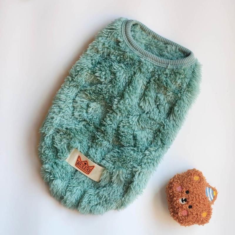 Weiche Fleece-Hundekleidung für kleine Hunde und Katzen, Pullover, Herbst und Winter, warme Welpenweste, Bekleidung, französische Bulldogge, Yorkshire, Haustierkostüm_voghion.com