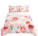 Premium Home Textile Pink Flower Three Full Size Bedding Duvet Four piece Set Double sided Printing_voghion.com