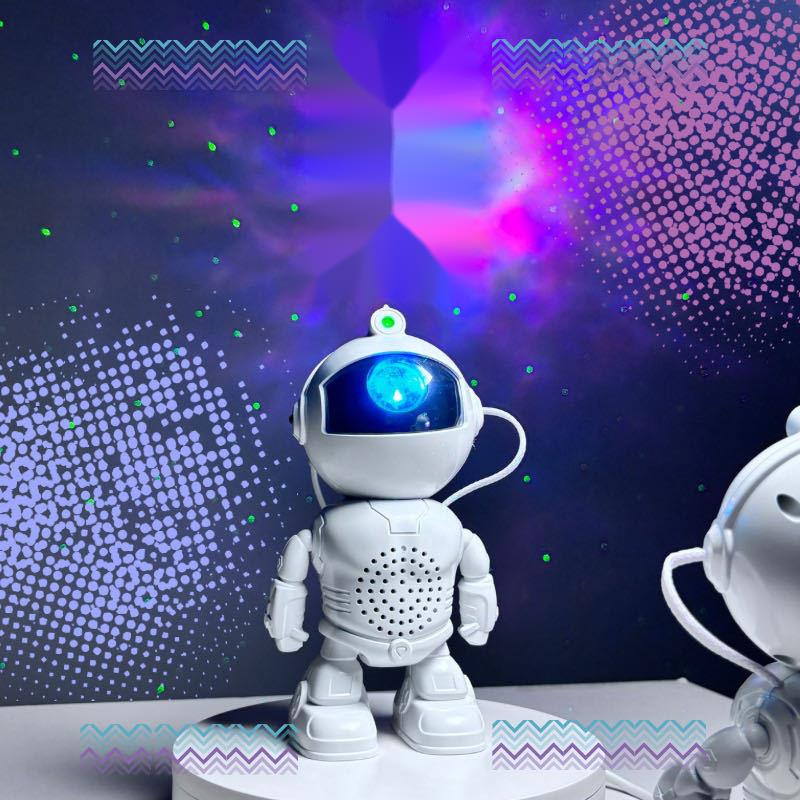 Neues Modell Sound Roboter Sternenhimmel Lampe Kindergeschenk Romantische Atmosphäre Projektion Schlafzimmer Dekor_voghion.com