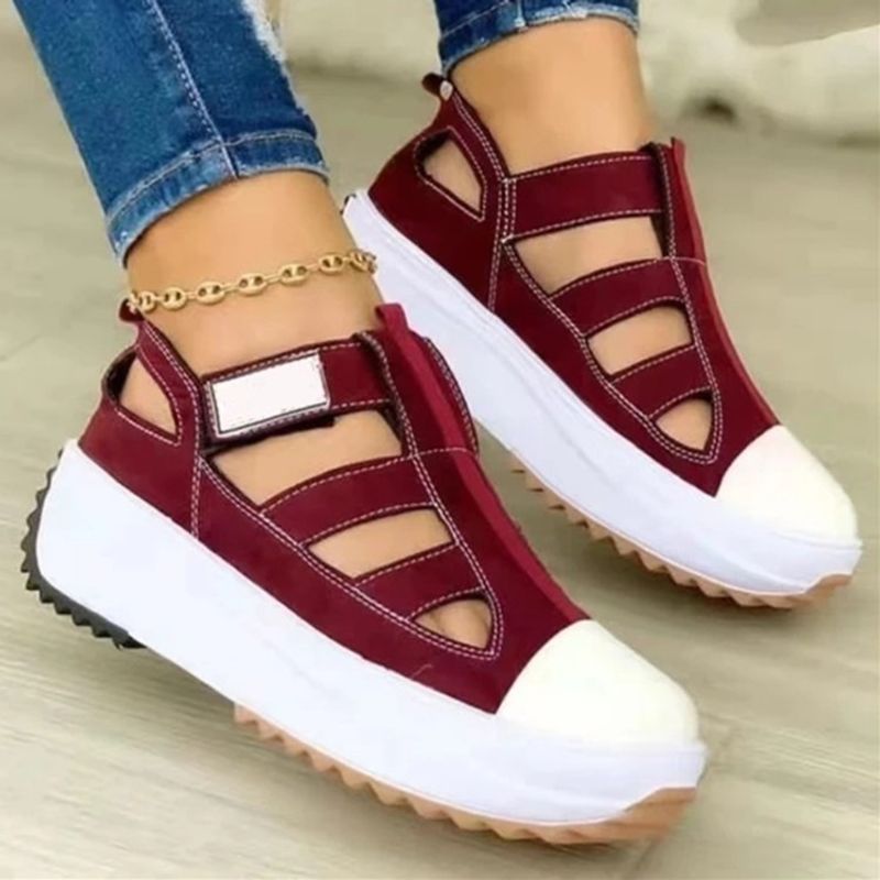 Vară femei sandale sport Roma pantofi toamnă noi pantofi platforme casual pantofi plajă alergare femei pantofi panza Mujer Zapatos A0066_voghion.com