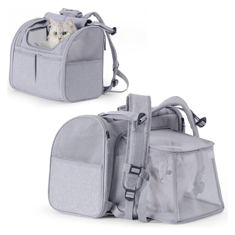 Expandable Breathable Carrier Portable Large Cat Backpack Space Capsule Pet Bag Dog_voghion.com