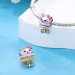 925 Sterling Silver Pet Life Series Charms Cat Burger Family Beads Fit Bracelet Necklace DIY For Women Fashion Jewelry_voghion.com