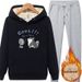 Lamb Fleece with Winter Plush Thickened Hoodie for Men's Trendy Korean Version Loose Set Warm Coat 12_voghion.com