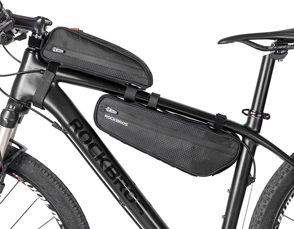 Sacoche de vélo ROCKBROS, sacoche de cadre, sacoche de selle de vélo amovible 2 en 1, 2,5 L_voghion.com