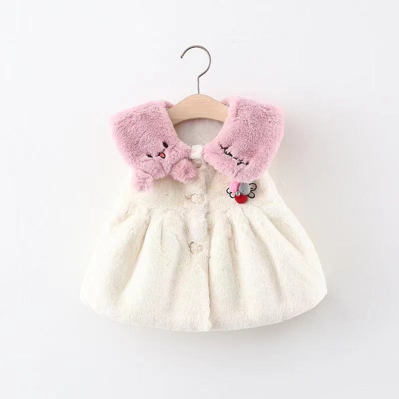 Ropa para niños, venta al por mayor, suéter de lana con Orejas de conejo de estilo coreano para niñas, chaqueta bordada, envío 2021, 1215_voghion.com