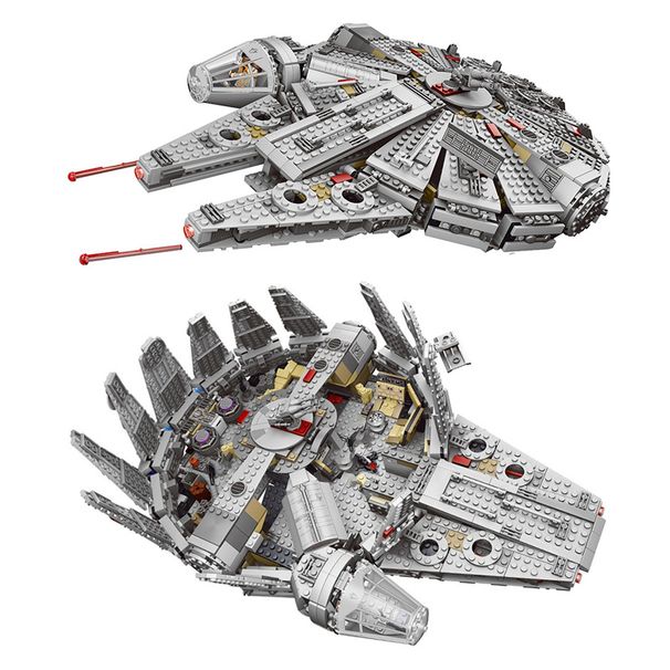 Νέο διαστημόπλοιο Bricks Stars Fighter Space For Millennium Set Falcon Ship 75105 Model Building Blocks Kit Toys for Children_voghion.com