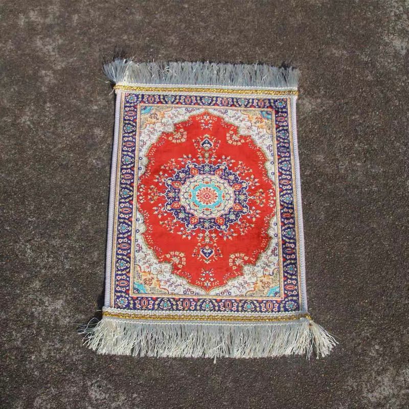 Home Furniture Silk Prayer Mat Sejadah Prayer Mat Portable Hajj Pilgrimage Mat_voghion.com