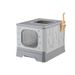 Top-Extracted Box, Closed Anti-Splash Deodorizing Toilet, Large Capacity Pull-Out Cat Litter Box_voghion.com