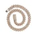Collana con bracciale in argento con maglie cubane Moissanite Hip Hop VVS all'ingrosso da 8 mm, 10 mm, 12 mm, 14 mm_voghion.com