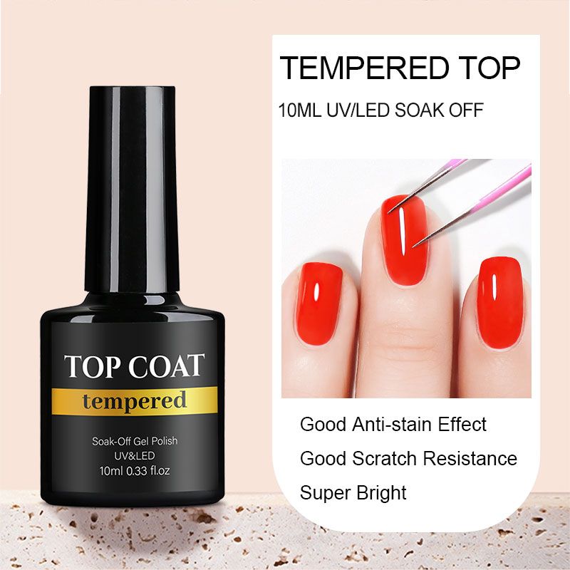 Parkson Super Top Coat Base Top Gel Nagellack Matt Top Coat Super Bright No Wipe Top Nail Gel Polish Reinfore Gel_voghion.com