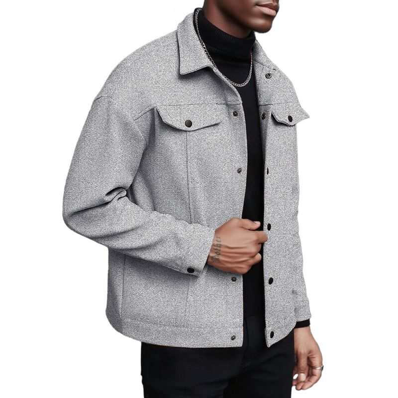 ​​"Men's Single-Breast Wool Blend Coat – Casual & Business Jacket With Notch Lapel (S-XXL, 4 Colors)"​​_voghion.com