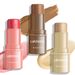 Bronzer & Highlighter Highlight Blush Repair Stick 3er Set Gesichtskontur Highlight Stick Rouge Creme_voghion.com