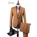 Men's Clothing Set Men 3 Pieces Slim Fit Casual Tuxedo Suit Male Suits Set_voghion.com