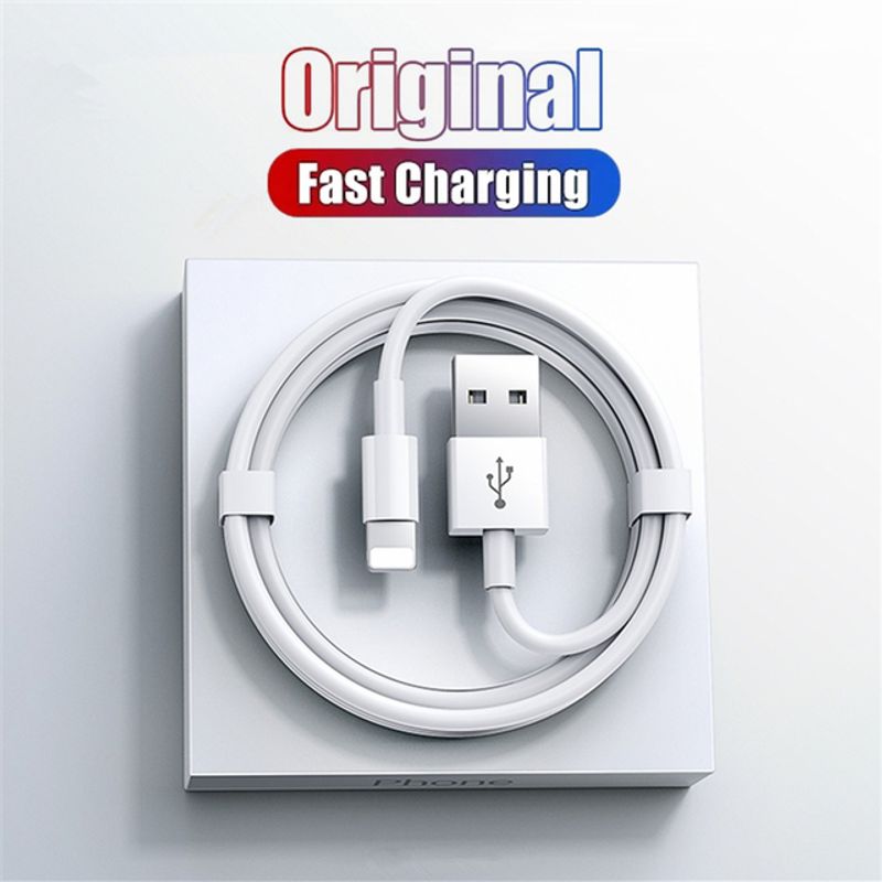 3m 2m 1m Original Lighting To USB Cable For IPhone 14 8 7 6S Plus 13 12 Mini 11 Pro XS Max XR X SE Fast Charging USB Data Cable_voghion.com