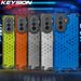 KEYSION Shockproof Armor Case for Huawei Nova Y70 Silicone + PC Transparent Honeycomb Phone Back Cover for Huawei Nova Y_voghion.com